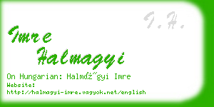 imre halmagyi business card